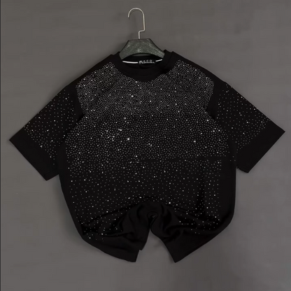 Sparkling Starry Sky Diamond Set Short Sleeve