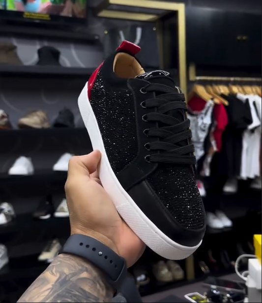 Fine Sparkling Diamond Soft Soled Casual Shoes