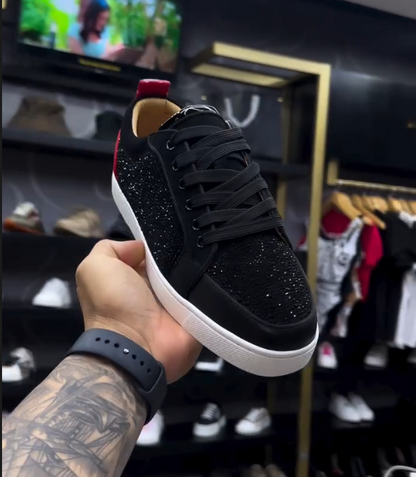 Fine Sparkling Diamond Soft Soled Casual Shoes