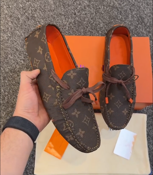 Advanced Printed Bow And Bean Shoes
