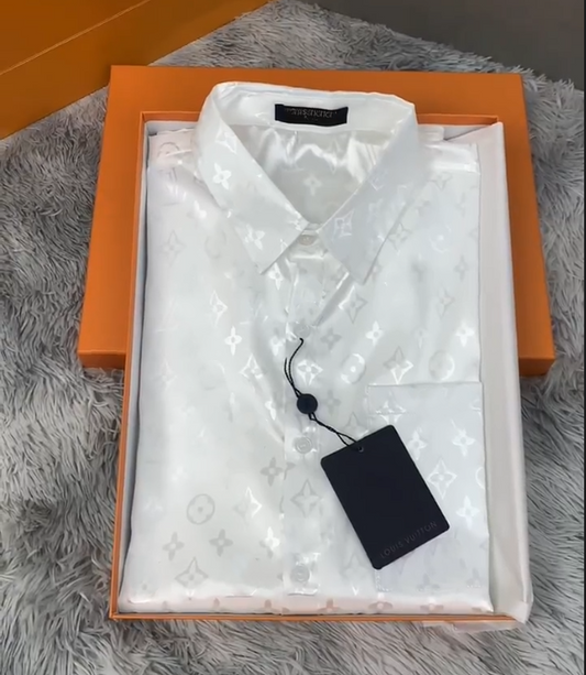 Luxury Printed Short Long Sleeved Shirt
