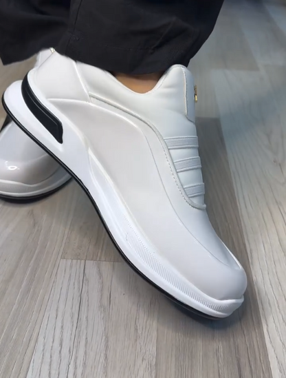 Luxury One Foot Patent Leather Casual Shoes