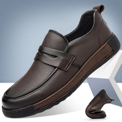 Men's New Soft Soled Driving British Casual Leather Shoes
