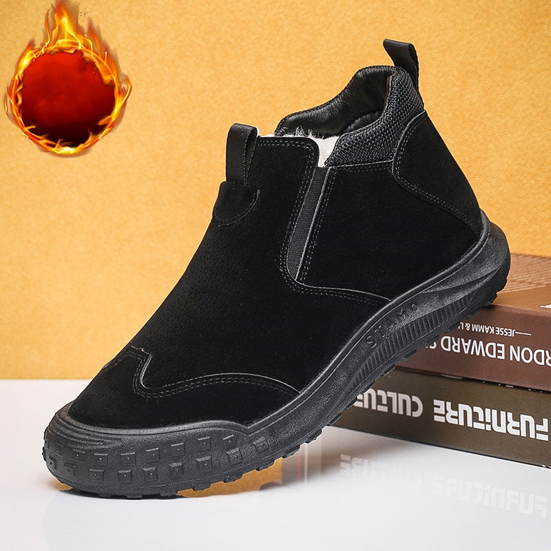 Men's new warm and casual high top shoes