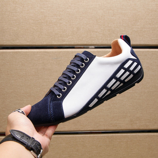 Leather Trendy Casual And Fashionable Sports Shoes