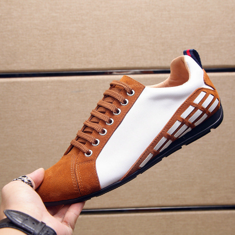 Leather Trendy Casual And Fashionable Sports Shoes