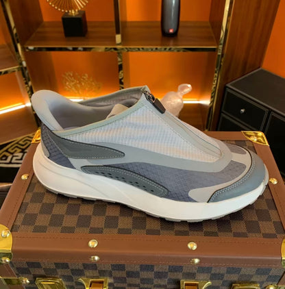 Men's New High-quality Mid Zipper Casual Sports Shoes