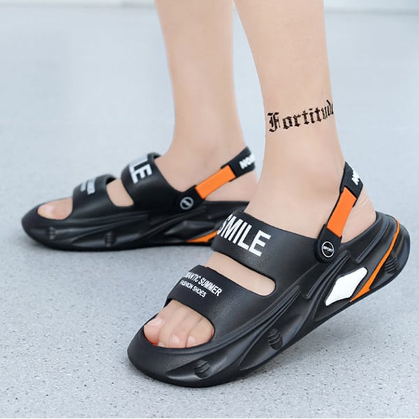 Sandals with thick soles and a soft feel