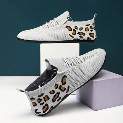 Men's New Leopard Print Sports And Casual Shoes