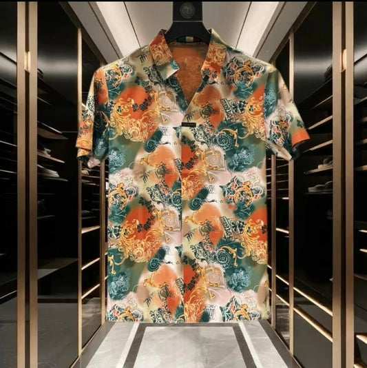 🔥Limited Time Offer 49% OFF🔥Men's New Summer Fashionable Ice Silk Short Sleeved Shirt