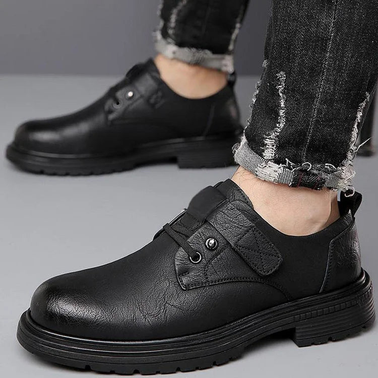 Men's Breathable Retro Leather Soft Sole Shoes