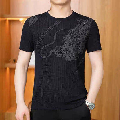 🔥Limited Time Offer 49% OFF🔥Men's Summer Fashionable Ice Silk Short Sleeves