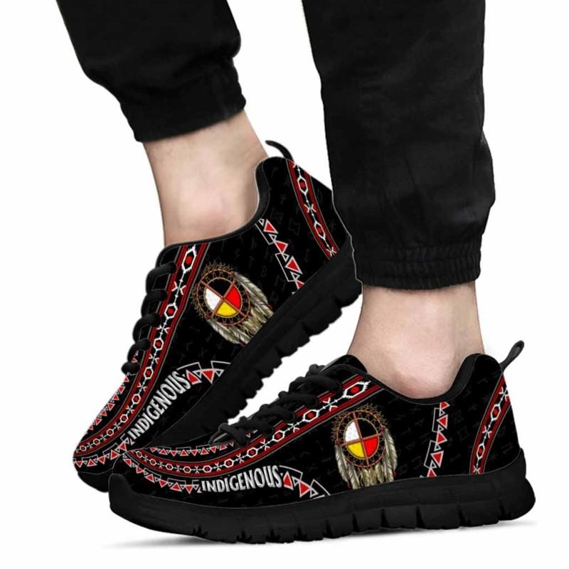 Indigenous Feather Native American Indian Sneakers