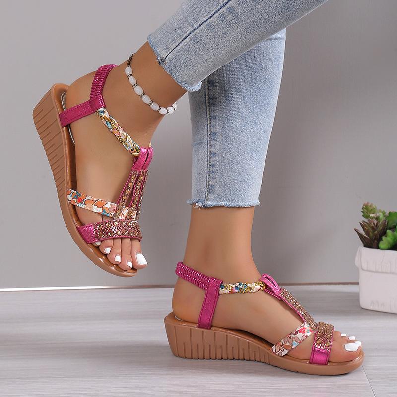 🔥Limited Time Offer 49% OFF🔥Women's New Summer Rhinestone Open Toe Orthopaedic Sandals