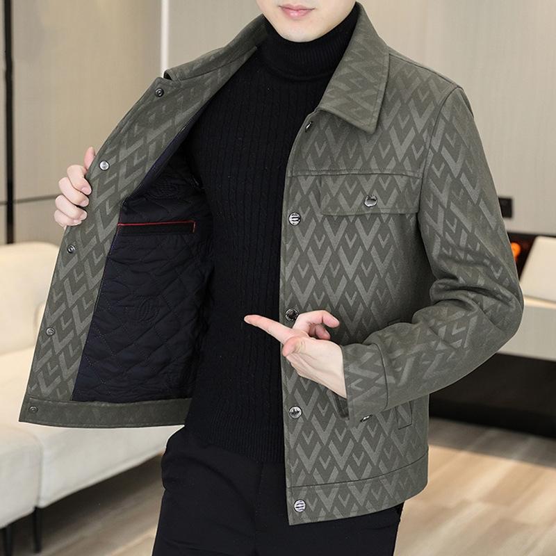 Men's New Printed Lapel Jacket