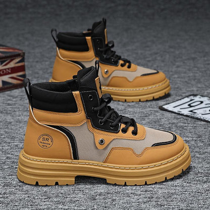 Men's new British breathable high top Martin boots