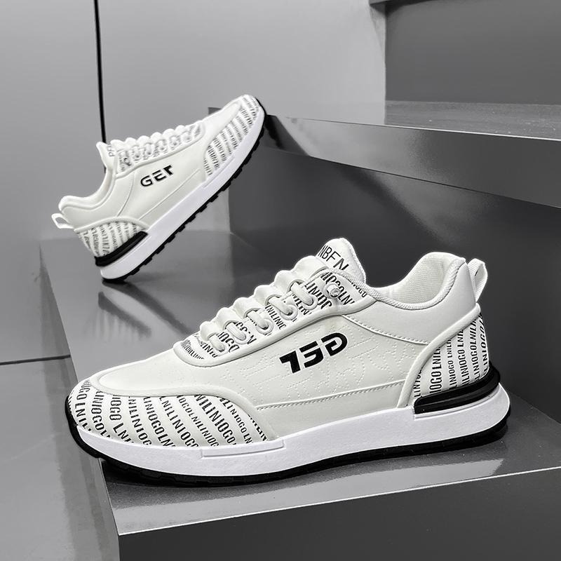 Men's fashionable anti slip low top lace up free sports shoes