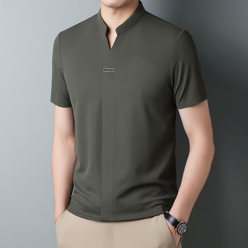 🔥Limited Time Offer 49% OFF🔥Summer men's casual ice silk seamless short sleeves