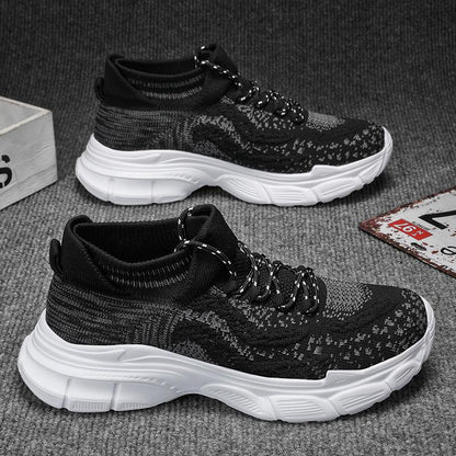 Men's trendy new casual  sports breathable mesh shoes
