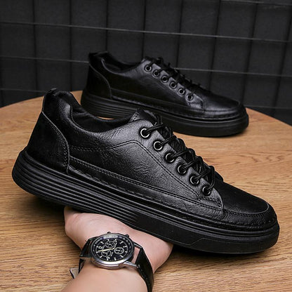 Summer Lightweight Breathable Leather Casual Shoes