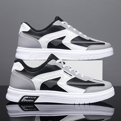 Men's new trendy color blocked versatile casual board shoes