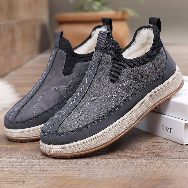 Men's new sheepskin casual shoes