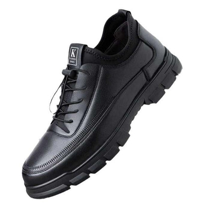 Men's new breathable and lightweight British style leather shoes