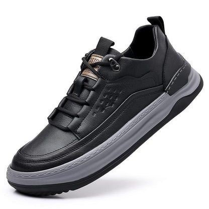 Men's genuine leather breathable soft sole sports shoes