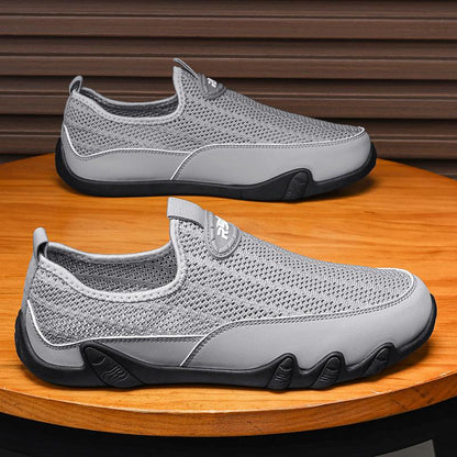 Men's Summer Thin Hollow Mesh Breathable Bean Shoes