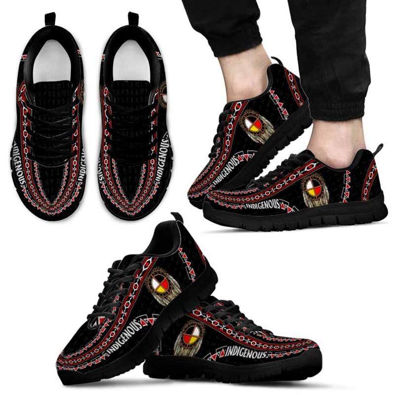 Indigenous Feather Native American Indian Sneakers