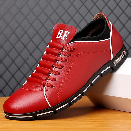 Men's new fashionable British casual leather shoes