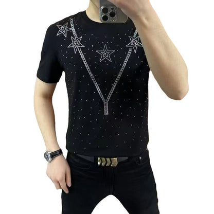 🔥Limited Time Offer 49% OFF🔥Men's Summer New Fashion Bottom Round Neck T-shirt