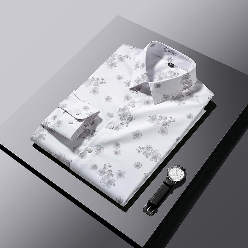 Men's new comfortable and fashionable casual printed shirt