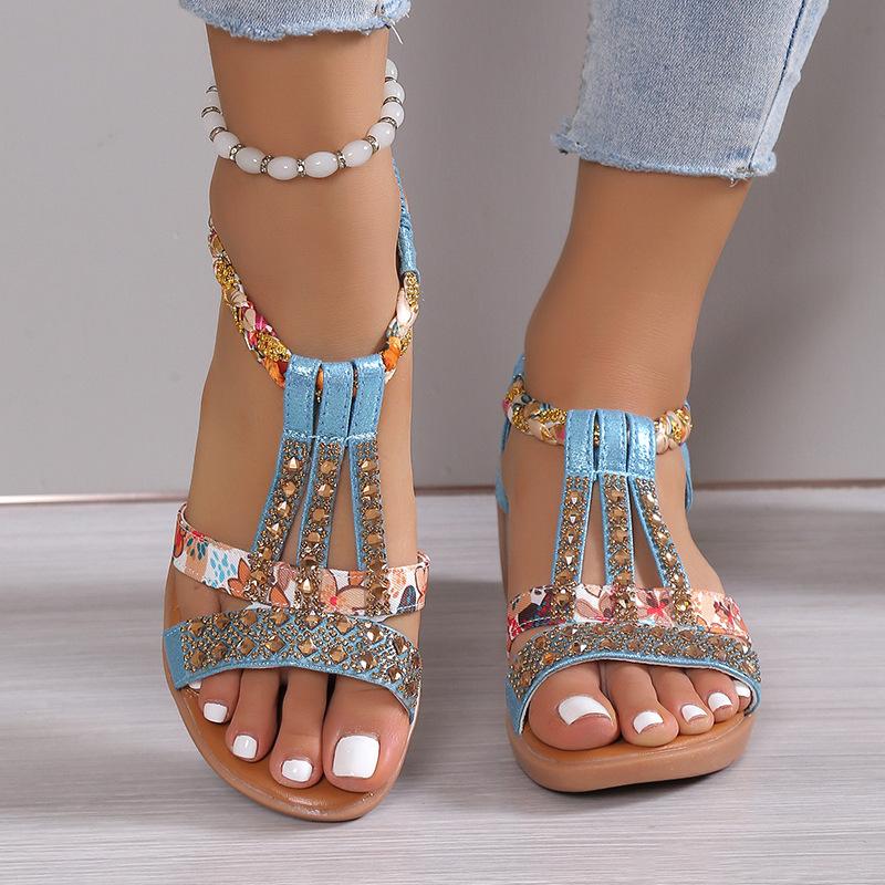 🔥Limited Time Offer 49% OFF🔥Women's New Summer Rhinestone Open Toe Orthopaedic Sandals