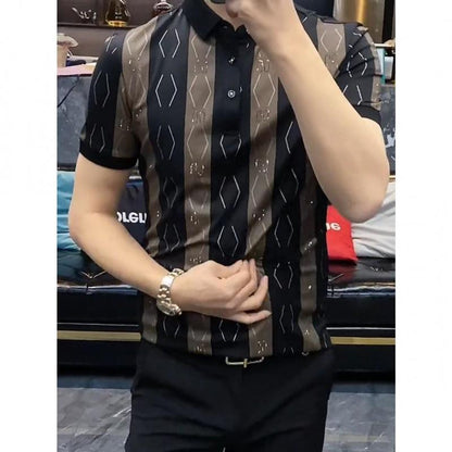 Men's Summer New Casual Versatile Fashion Trend Polo Shirt