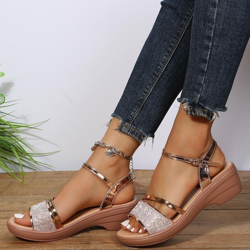 🔥Limited Time Offer 49% OFF🔥2024 New Women's Open Toe Wedge Orthopedic Sandals