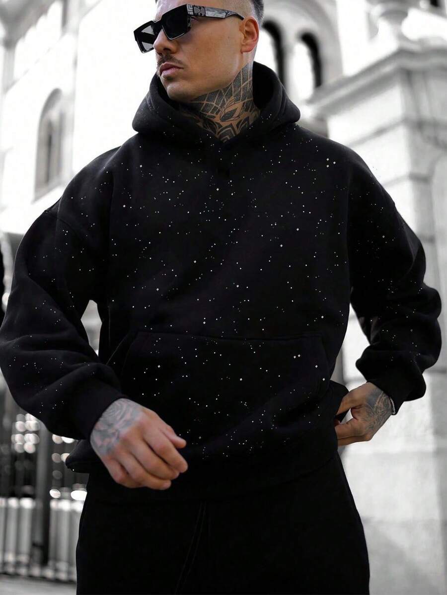 Men's Starry Sky Water Diamond Hoodie