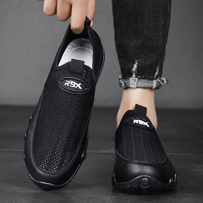 Men's Summer Thin Hollow Mesh Breathable Bean Shoes