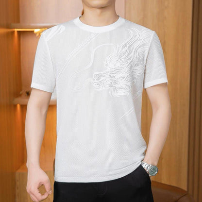 🔥Limited Time Offer 49% OFF🔥Men's Summer Fashionable Ice Silk Short Sleeves