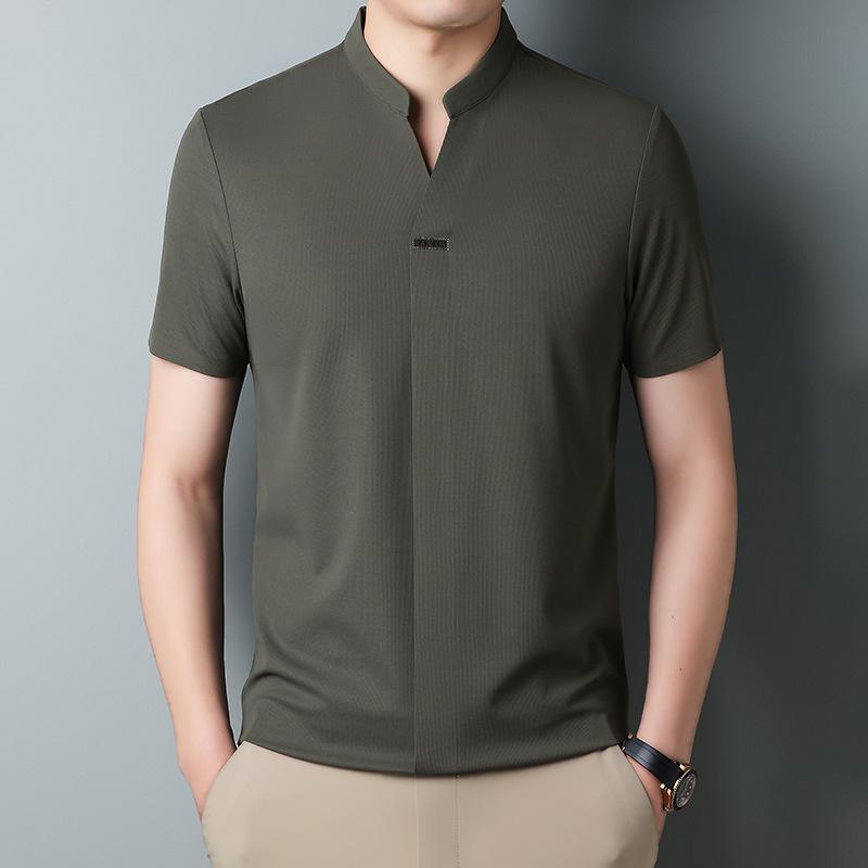 🔥Limited Time Offer 49% OFF🔥Summer men's casual ice silk seamless short sleeves