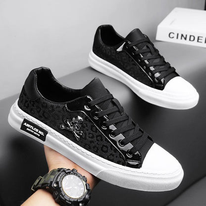 Men's Summer New Hot Diamond Skull Casual Fashion Sports Shoes