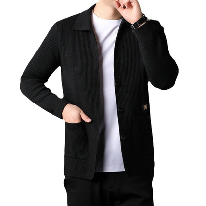 Men's new trendy casual solid color minimalist jacket