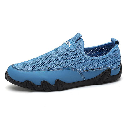 Men's Summer Thin Hollow Mesh Breathable Bean Shoes