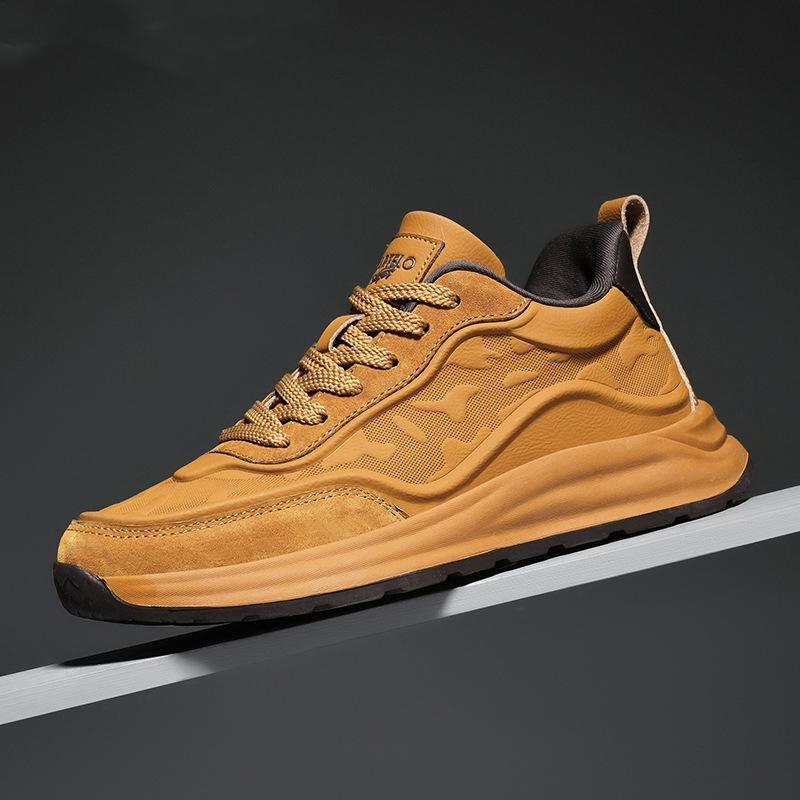 Men's New Leather Retro Casual Running Shoes