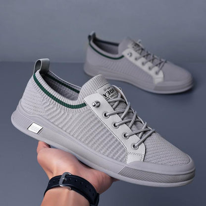 Men's new breathable and lightweight one foot trendy casual mesh sports shoes