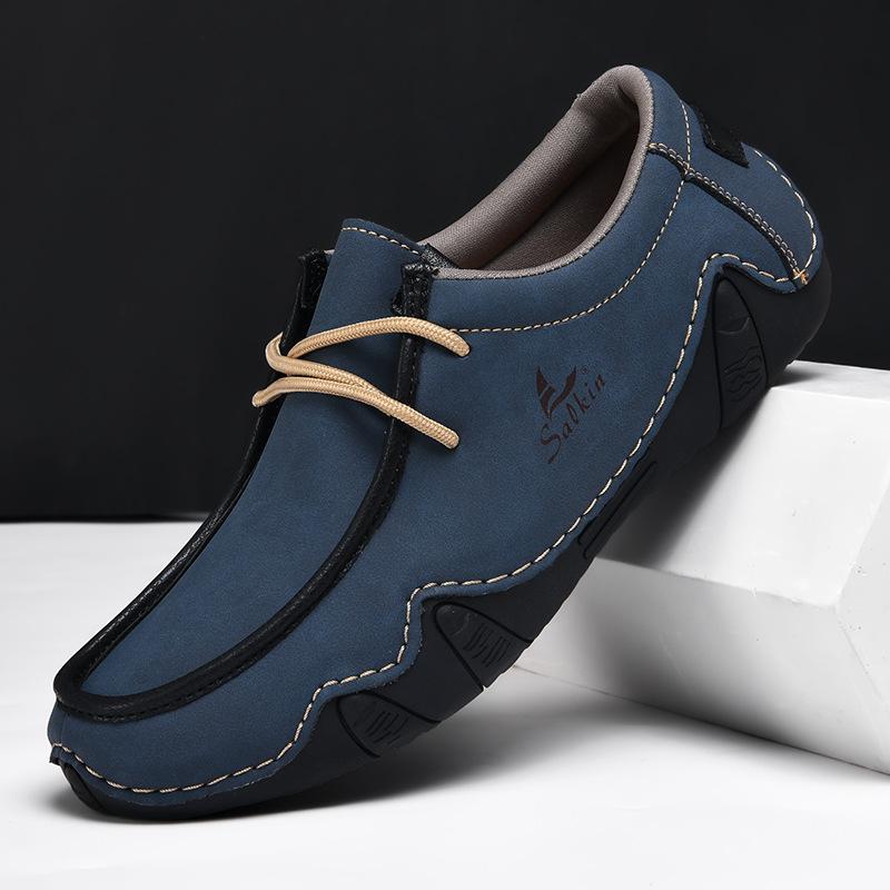 Men's new lightweight soft leather casual shoes