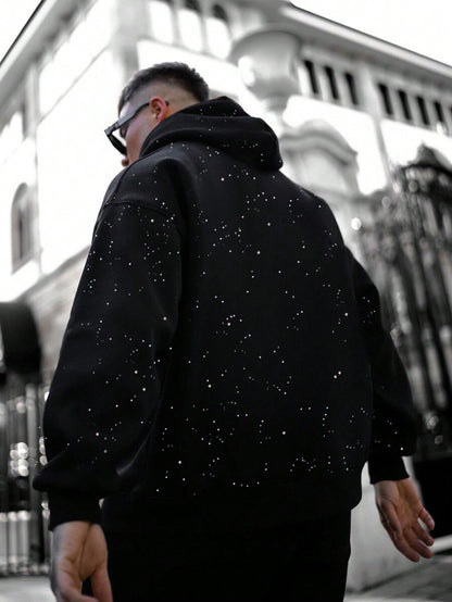 Men's Starry Sky Water Diamond Hoodie