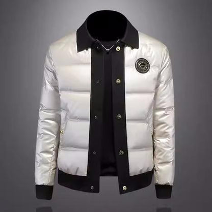 Men's High-end And Trendy White Duck Down Jacket