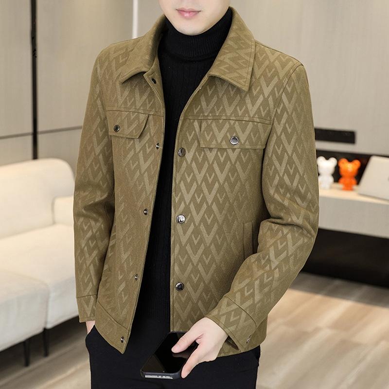 Men's New Printed Lapel Jacket