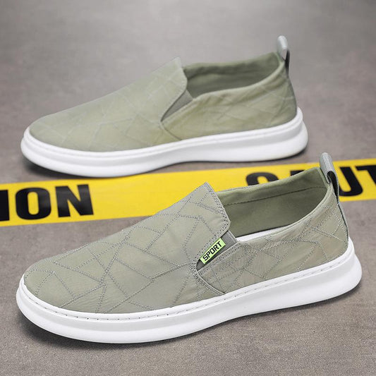 Men's Summer Men's Ice Silk Breathable One Step Canvas Shoes